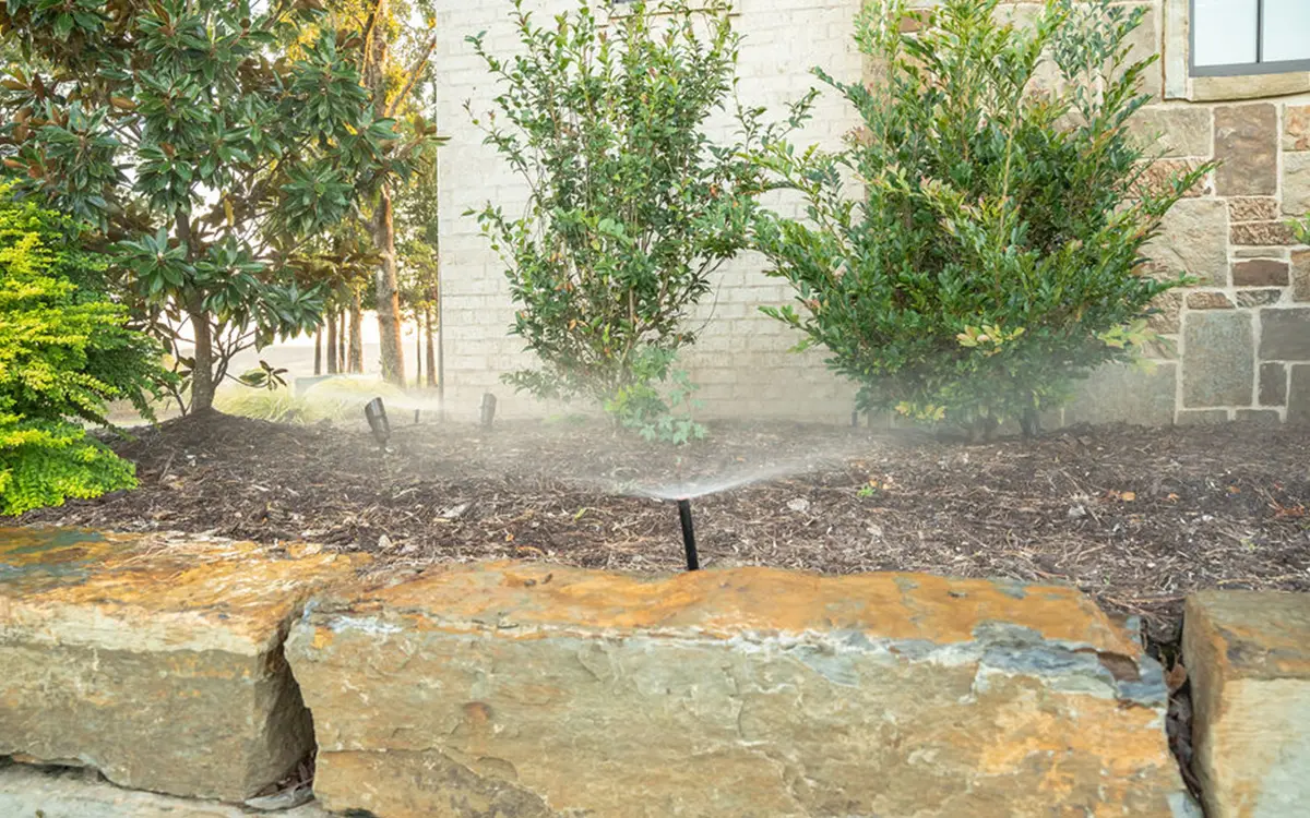 close up of another sprinkler head